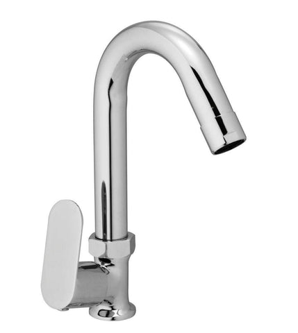 JAGGER Droop Swan Neck Pillar Cock Tarim Brass Chrome Plated