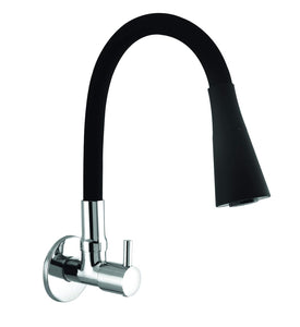 10X Sink Tap for Kitchen BL-9876 Flexible Neck Black Color Wall Mount
